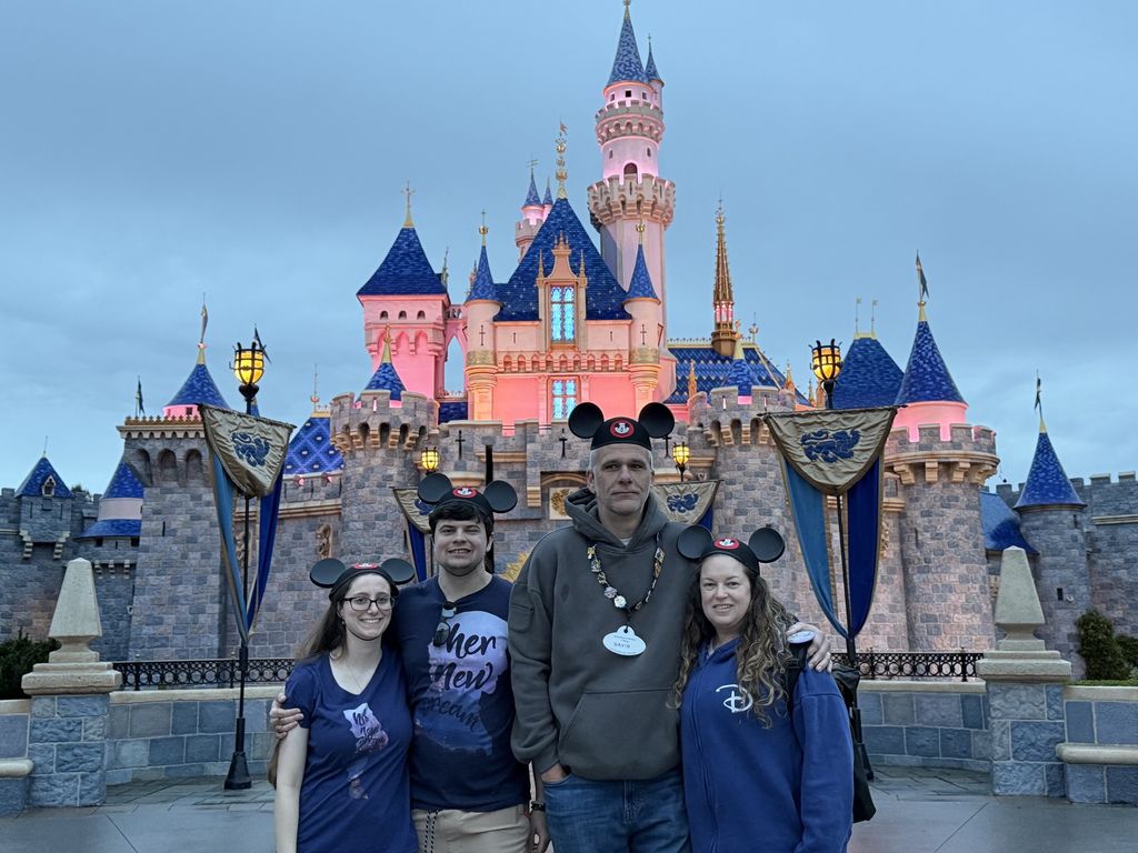 At the Disney castle